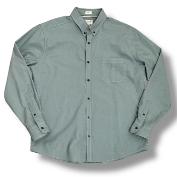 AJ Alexander Julian Colors Button Up Shirt Men's XL Teal Green Stretch New York - Picture 1 of 15